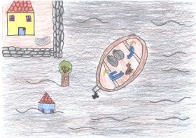 Az úton most csónak megy (Soós Dóra - 4. osztályos)