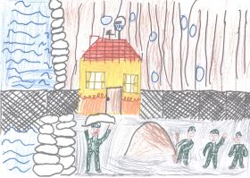 Katonák a homokzsákokkal (Viszló Ákos - 4. osztályos)